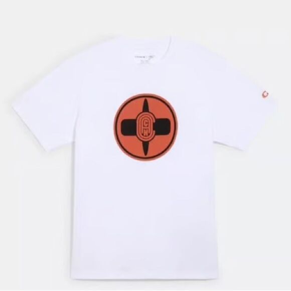 Coach X Michael B. Jordan T Naruto White Orange - Picture 1 of 9